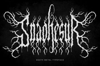 death metal typeface