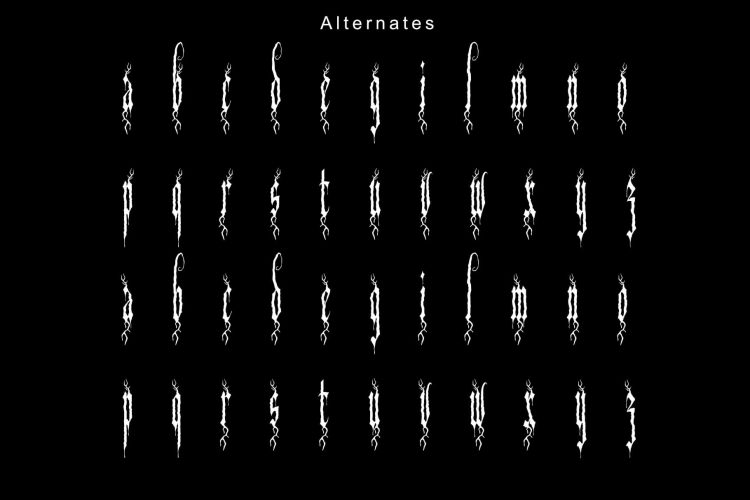 death metal typeface