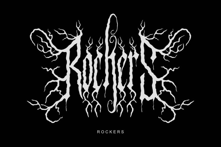 death metal typeface