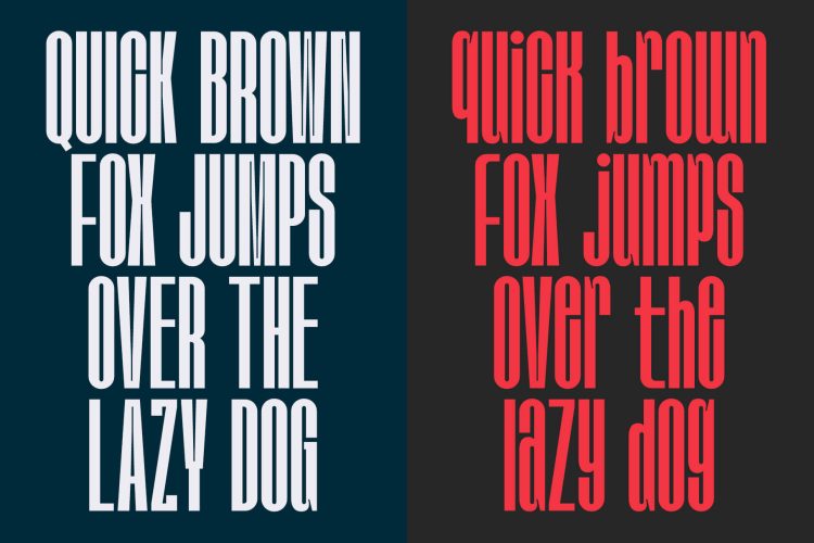 Modern Condensed Sans