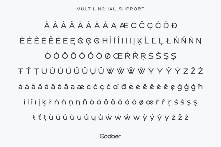 modern ligature sans serif