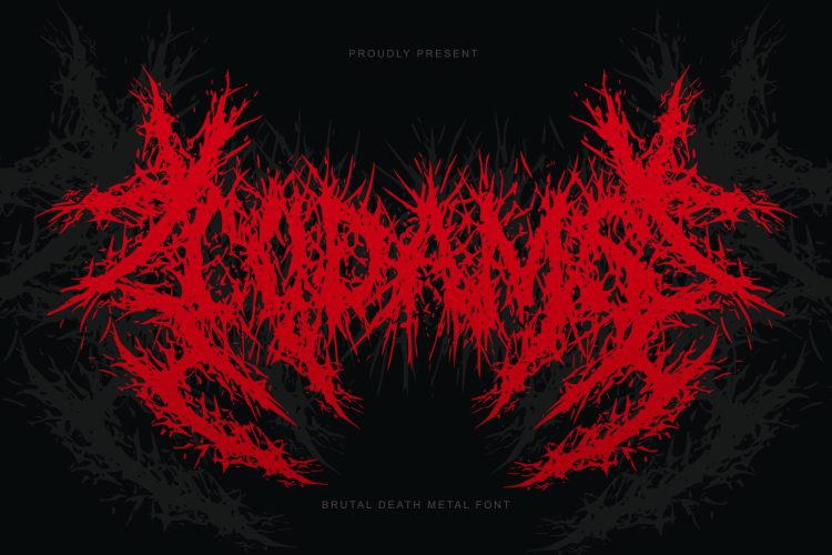 Brutal Death Metal Font