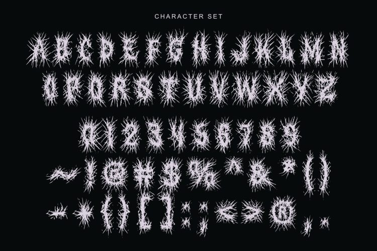 Codams - Brutal Death Metal Font - Image 8