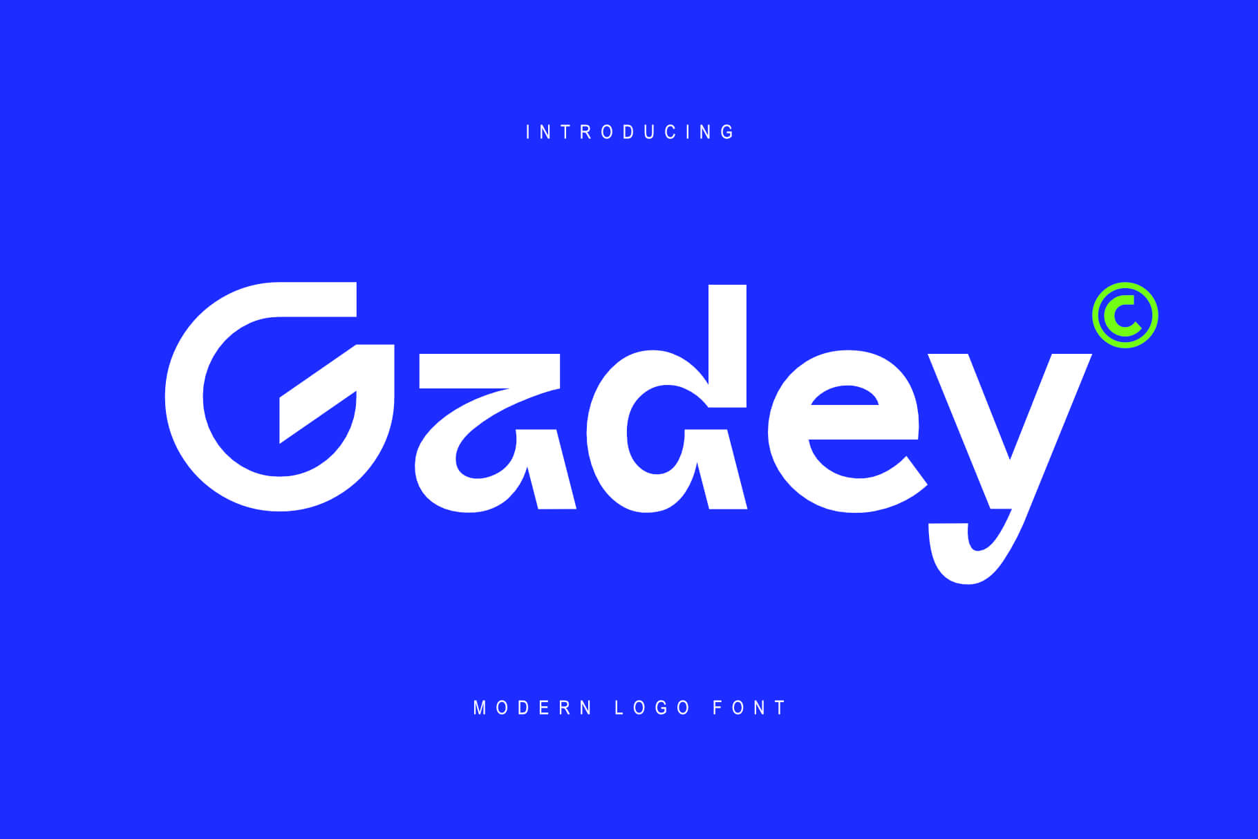 Gadey - Modern Logo Font