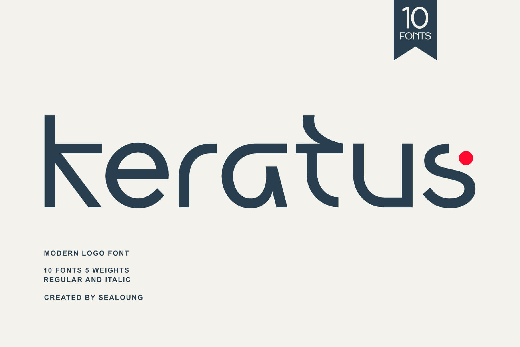 Keratus - Modern Sans Serif Logo Font