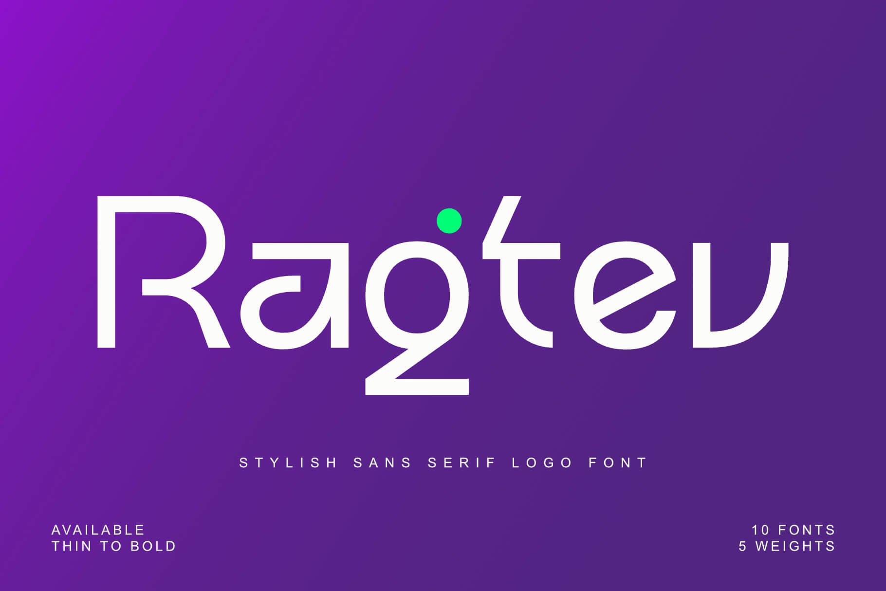 Ragtev - Stylish Logo Font